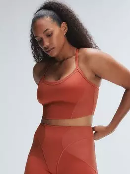 Майка бюсгальтер Savage X Fenty Curve Alert Rib, цвет Dry Poppy
