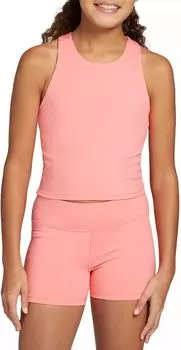 Майка-бюстгальтер с полкой для девочек Dsg Momentum, коралловый