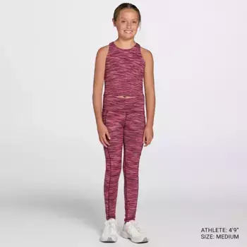 Майка-бюстгальтер с полкой для девочек DSG Momentum, цвет Team Burgundy Spacedye