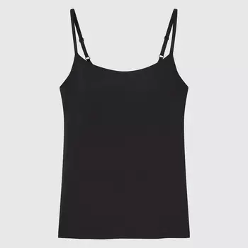 Майка-бюстгальтер Uniqlo Airism Camisole, чёрный