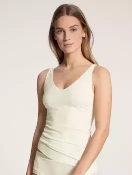 Майка CALIDA "Cate", майка с V-образным вырезом, кремовый