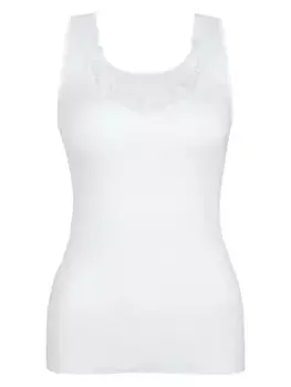 Майка CALIDA "Cotton Desire", приятная для кожи и дышащая, белый