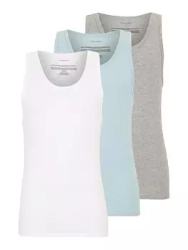 Майка Calvin Klein Underwear, цвет Light blue/mottled grey/White