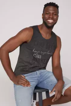 Майка CAMP DAVID, хлопок, черный