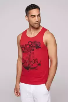 Майка CAMP DAVID, хлопок, красный