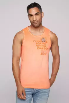 Майка CAMP DAVID, хлопок, оранжевый