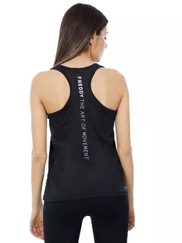 Майка canotta in tessuto stretch Freddy, черный