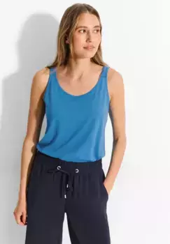 Майка Cecil из мягкой смеси хлопка, синий