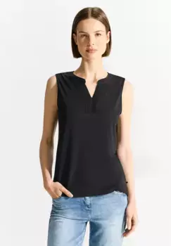 Майка Cecil, однотонная, черный