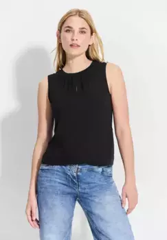 Майка Cecil, однотонная, черный