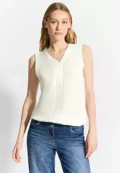 Майка Cecil с вышивкой, белый