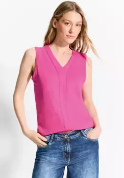 Майка Cecil с вышивкой, розовый