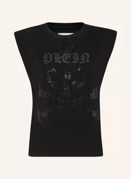 Майка череп и кости Philipp Plein, черный