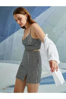 Майка - Черный - Приталенный Koton, черный