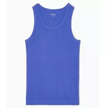 Майка COS Ribbed Tank, синий