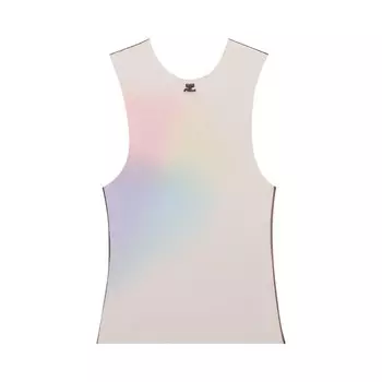Майка Courrges Sleeveless Aura Tulle Tank Top, цвет Multicolor-Color