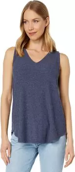 Майка Cozy Brushed Rib Deep V Sleeveless Tank Dylan by True Grit, цвет Catalina Blue