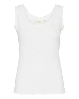 Майка Cream Top Ribba, белый