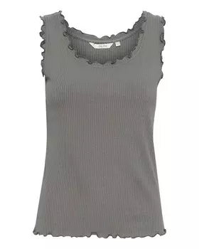Майка Cream Top Ribba, серый
