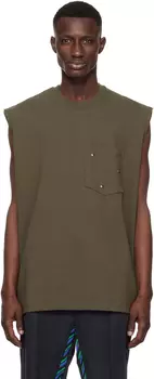 Майка цвета хаки «Арабески» Song for the Mute