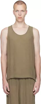 Майка цвета хаки-синглет Our Legacy