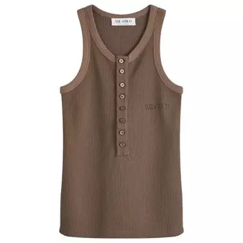 Майка Delice The Attico, коричневый