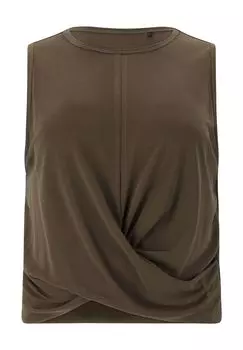 Майка Diamy из дышащей смеси материалов ENDURANCE ATHLECIA, цвет Major Brown