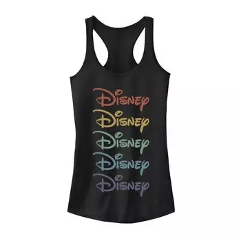 Майка Disney Stacked Rainbow для юниоров Licensed Character, черный