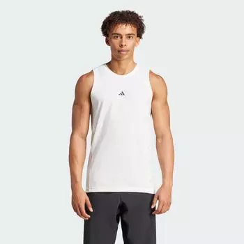 Майка для йоги Adidas, цвет Chalk White