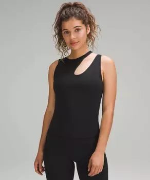 Майка для йоги с вырезом на плече Lululemon, черный