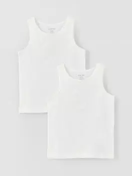 Майка для маленьких девочек с круглым вырезом, упаковка из 2 штук LCW baby