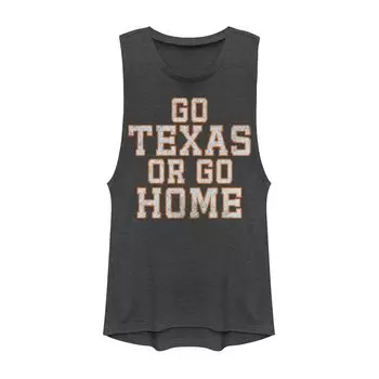 Майка для мышц с графическим рисунком «Go Texas Or Go Home» для юниоров