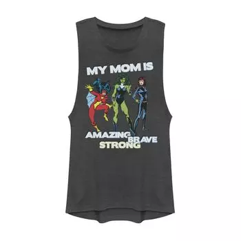 Майка для подростков Marvel Mother's Day Amazing Brave Strong Muscle Licensed Character