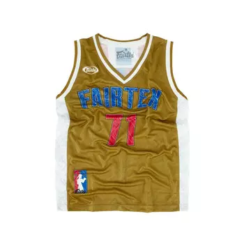 Майка для тайского бокса Fairtex JS19, размер XL, коричневый