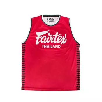 Майка для тайского бокса Fairtex MTT42, размер XXL, красный