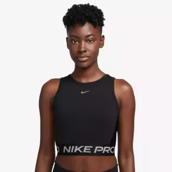 Майка для тренировок Nike "ЖЕНСКАЯ УКОРОЧЕННАЯ МАЙКА PRO DRI-FIT", черный