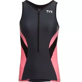 Майка для триатлона Competitor женская TYR, серый/розовый
