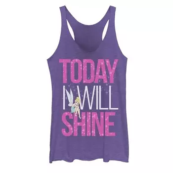 Майка для юниоров Disney Peter Pan Tinker Bell «Today I Will Shine» Licensed Character, цвет Purple Heather