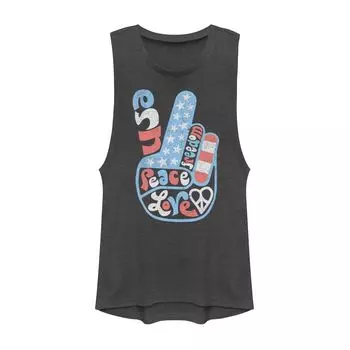 Майка для юниоров «Любовь, мир и свобода»