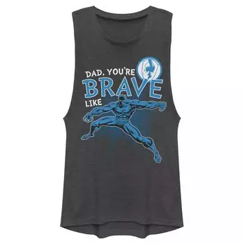Майка для юниоров Marvel Black Panther Brave Dad День отца Muscle Tank Licensed Character