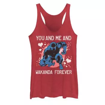 Майка для юниоров Marvel Black Panther You And Me And Wakanda Forever ко Дню святого Валентина Licensed Character