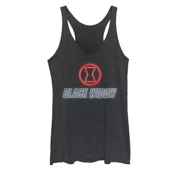 Майка для юниоров Marvel Black Widow с рисунком неонового свечения Licensed Character