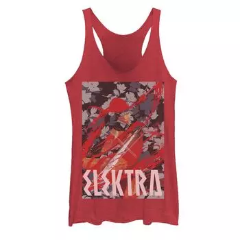 Майка для юниоров Marvel Elektra Secret с цветочным рисунком Assassin Licensed Character