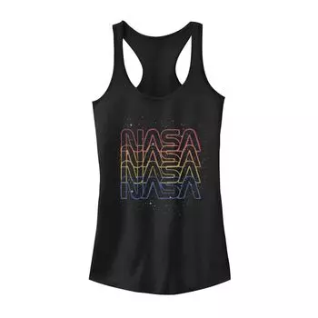 Майка для юниоров NASA с повторяющимся радужным логотипом Licensed Character