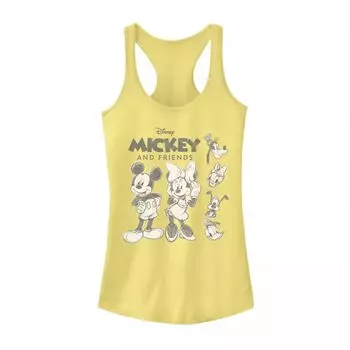 Майка для юниоров с изображением Микки и друзей Диснея и логотипом Racerback с графическим рисунком Disney