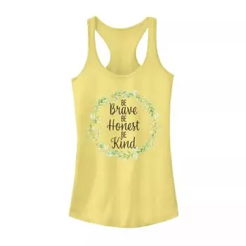 Майка для юниоров с надписью «Be Brave Be Honest Be Kind»
