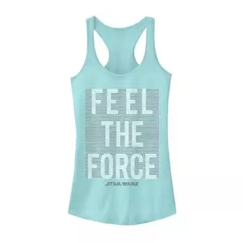 Майка для юниоров с надписью «Feel The Force» из фильма «Звездные войны» Star Wars