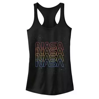 Майка для юниоров с неоновым космическим логотипом NASA и выцветшим цветом Licensed Character