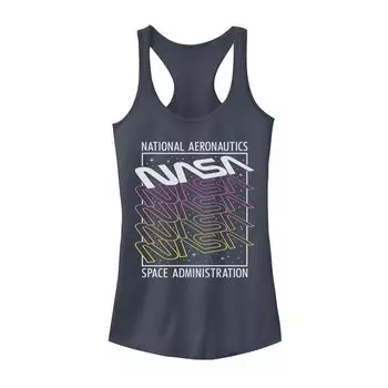 Майка для юниоров с неоновым текстовым логотипом NASA Licensed Character