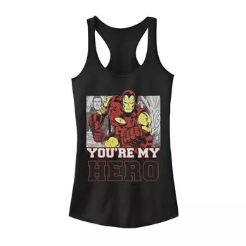 Майка для юниоров с вставками в виде комиксов «Marvel Avengers Iron Man» и «Ты мой герой» Licensed Character